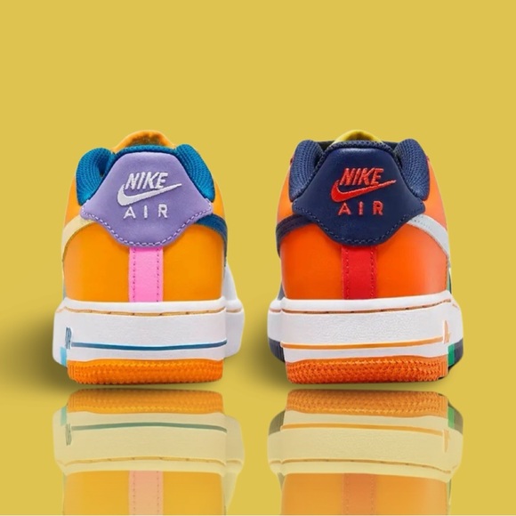 Nike Air Force 1 LV8 (GS) Shoes "What the AF1" MultiColor FQ8368-902 - Picture 8 of 9